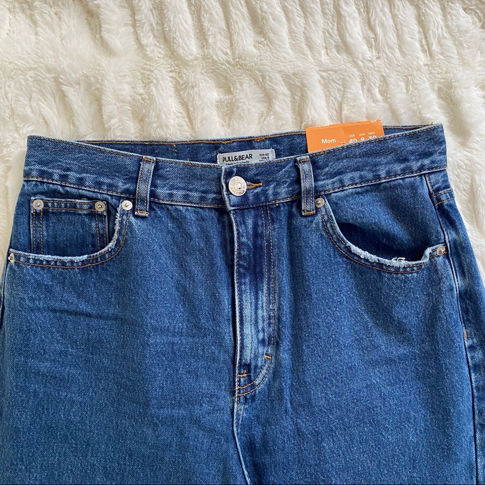 Pull&Bear High Rise Basic Mom Jeans - Picture 4 of 6